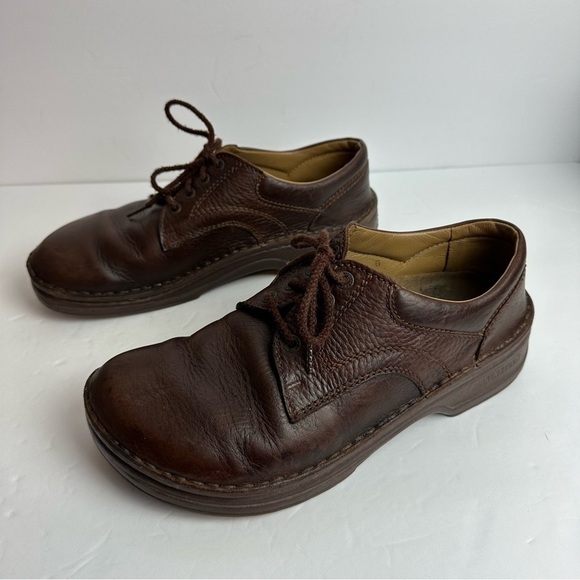 Vintage Birkenstock Memphis Shoes Men's size 10 Boots EU 43 Leather Brown - Picture 4 of 9